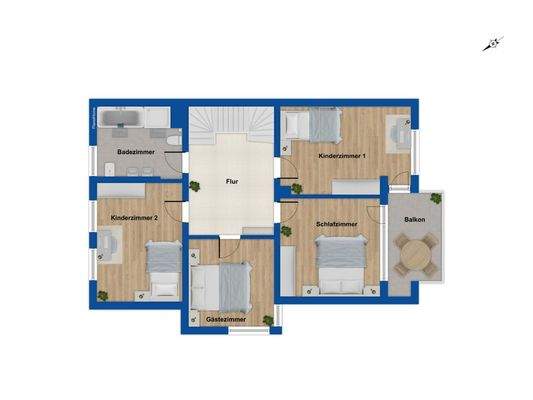 Grundriss Obergeschoss