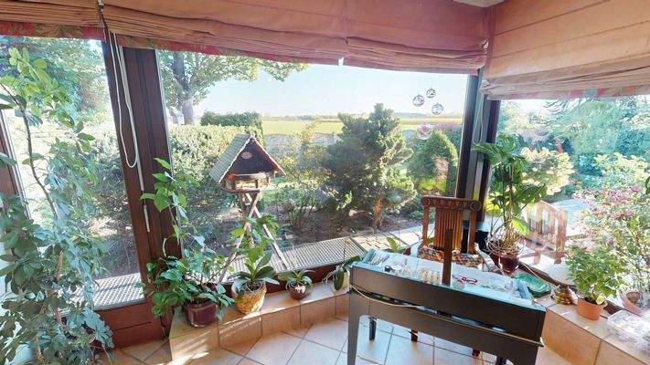 Herrlicher Blick in den Garten