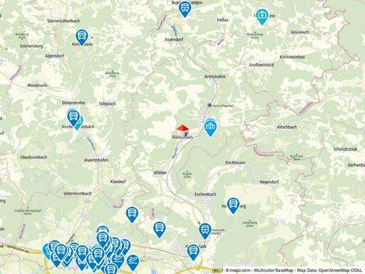 Geolyzer Kartenausschnitt