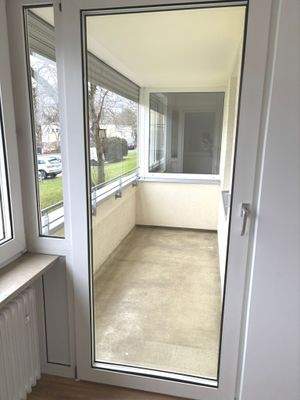 Geschlossener Balkonblick