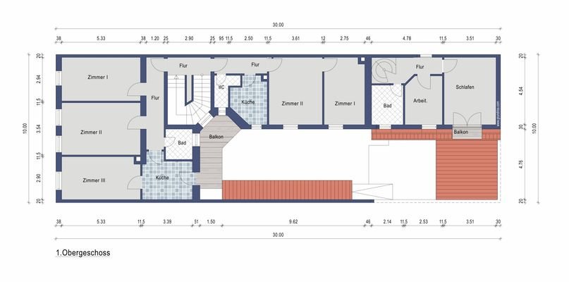 Grundriss 1 OG