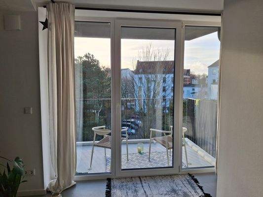 Blick auf den Balkon