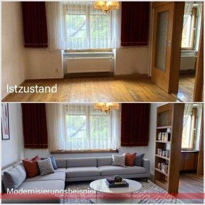 Zimmer 1 im EG mit KI überarbeitet