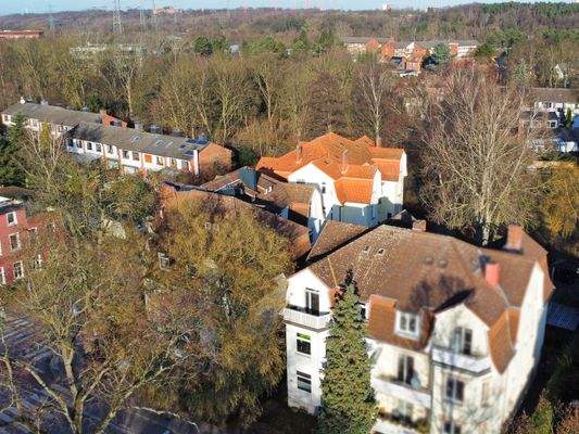 Drohnenaufnahme Gebäude