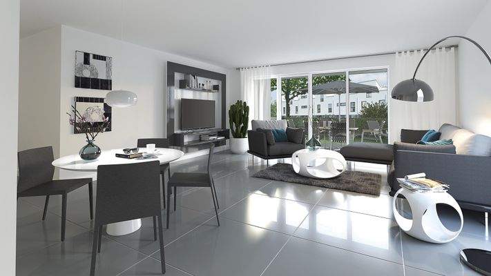 Wohnen mit Gartenblick