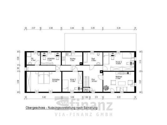 Grundriss Obergeschoss