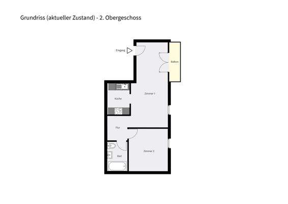 Grundriss - aktueller Zustand