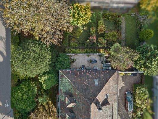 Vogelperspektive Garten