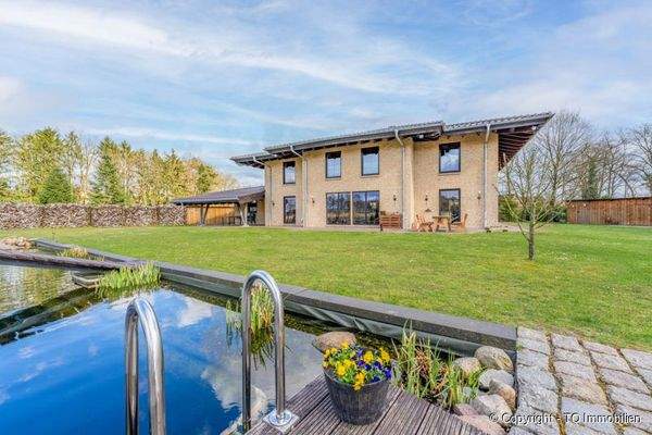 Naturteich / Rückansicht Haus