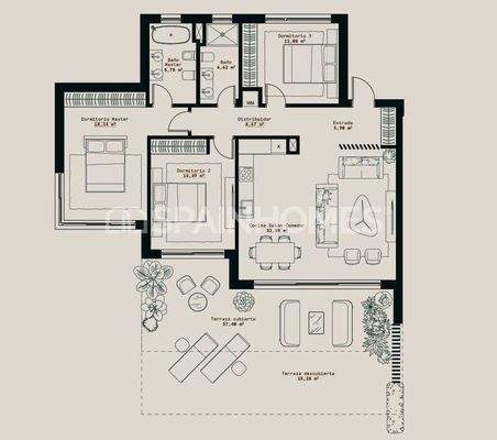 Sea-View Properties in a Complex with Pool in Mijas Málaga