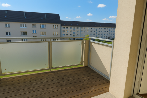 Schöner sonniger Balkon