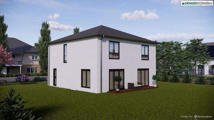 Stadtvilla-160qm-Rückansicht