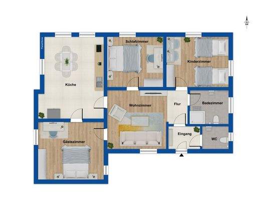 Grundriss Ferienwohnung