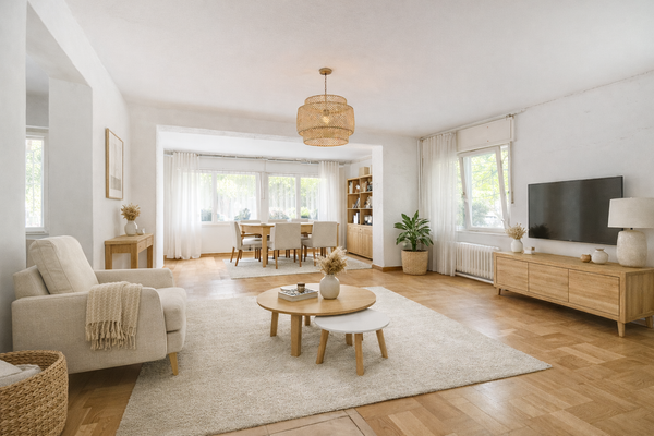 Visualisierung Wohnzimmer EG