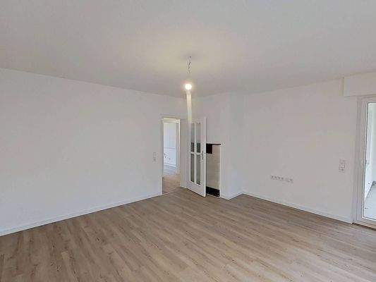 Ansicht III: Wohn- und Esszimmer