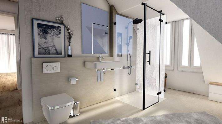 Badezimmer Dachgeschoss