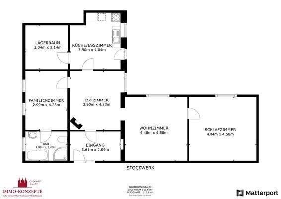 Grundriss rechte Seite
