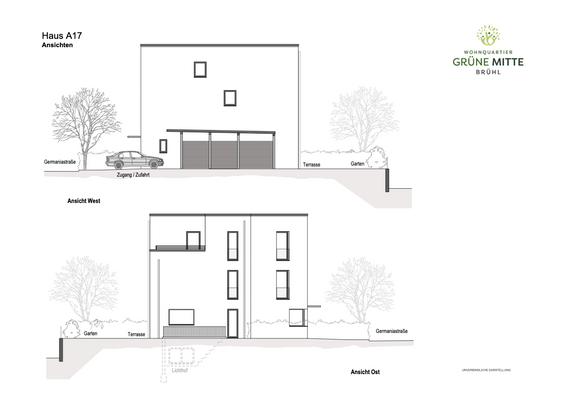 Haus 17 - Ansichten W-O