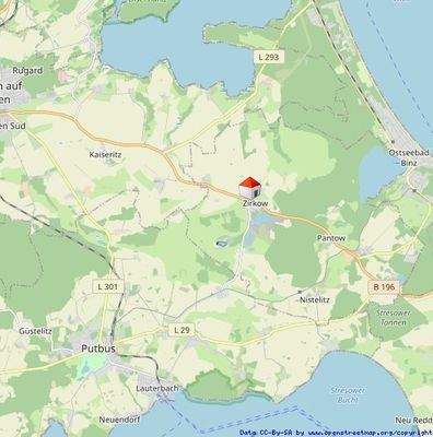 Lage zwischen Binz-Putbus-Bergen