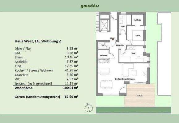 Grundriss Whg. 2