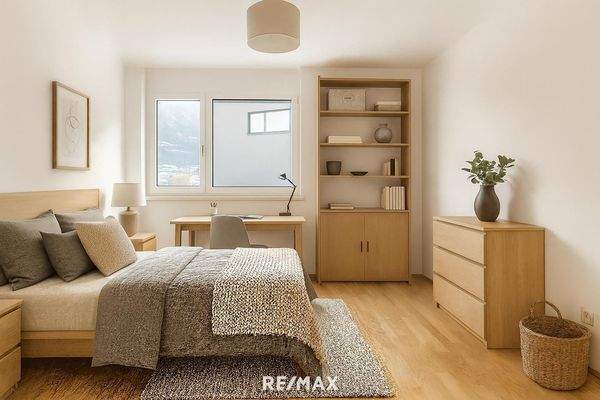 Wohnung - Schlafzimmer I Visualisierung.