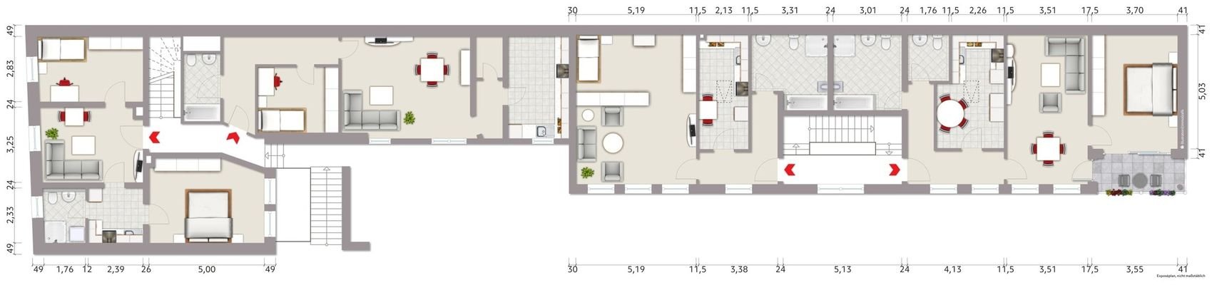 Grundriss - 1. Obergeschoss