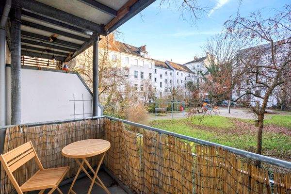 Balkon mit perfekter Südausrichtung