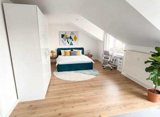 Schlafbereich Möblierungsbeispiel