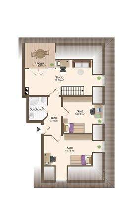 Grundriss Dachgeschoss