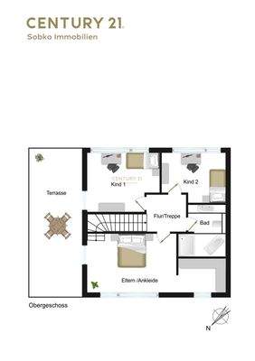 Grundriss Obergeschoss