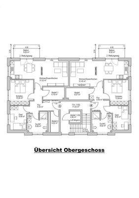 Übersicht Obergeschoss