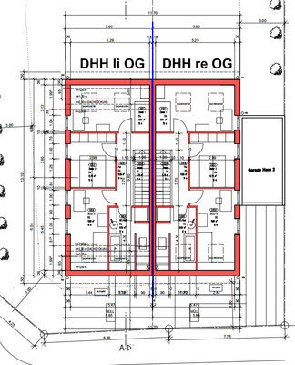 Grundstück mit Planung OG