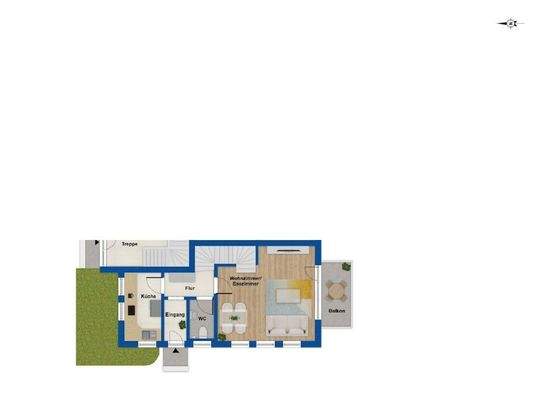 Grundriss Erdgeschosswohnung