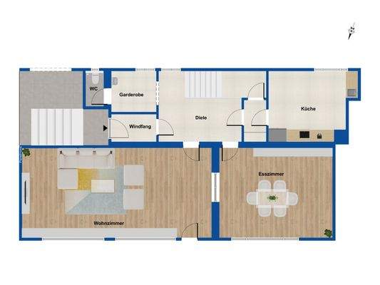 Grundriss Altbau Erdgeschoss 