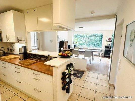 Küche Blick Wohnzimmer