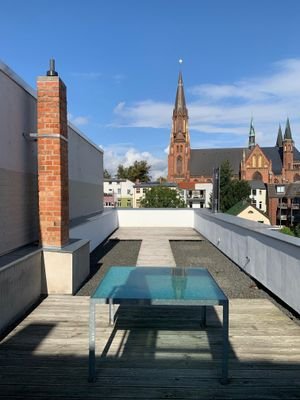 Blick von der Dachterrasse