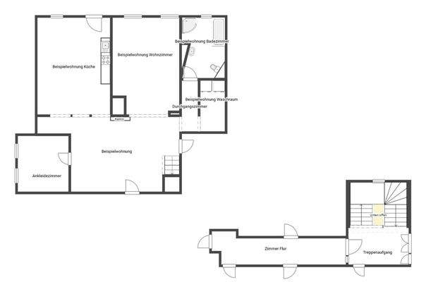 Grundriss Skizze 1.OG