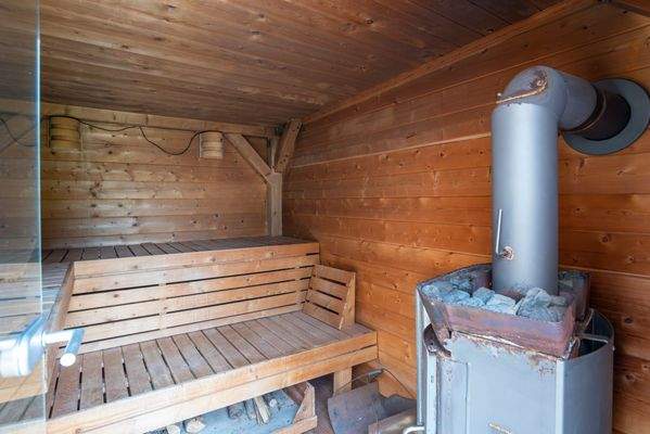Sauna im Garten