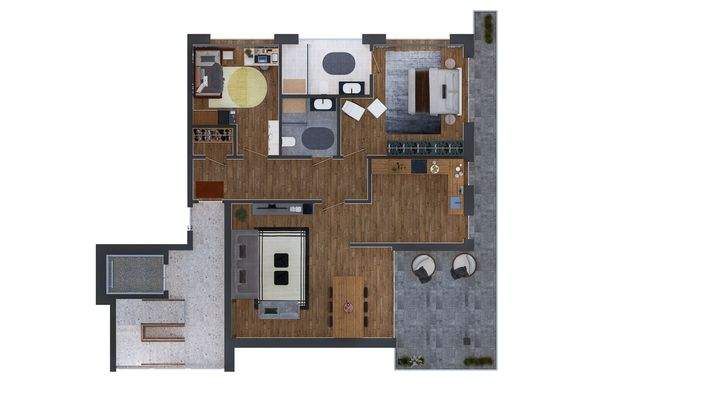 Grundriss Einrichtung