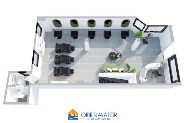 3D Grundriss_Friseur_Perspekti