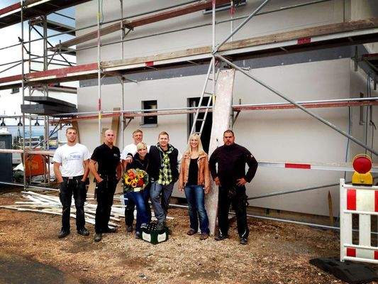 glückliche Bauherren