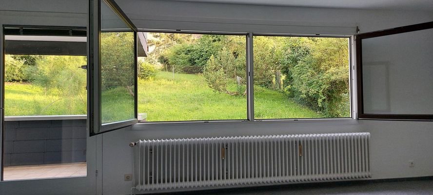 Blick aus der Wohnung