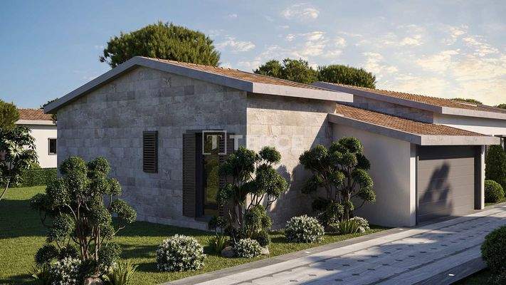 Detached Single-Floor Villas with Pool in İzmir