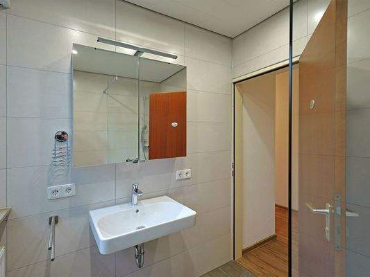 Modernes Tageslichtbad mit Dusche