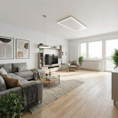 Wohnzimmer-Wohnbeispiel