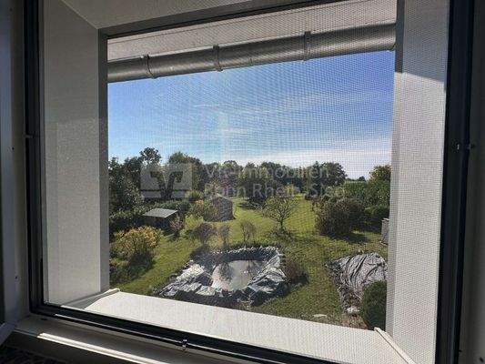 Blick auf Grundstück 