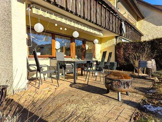 Die sonnige Terrasse