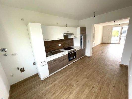 Küche mit Einbauküche