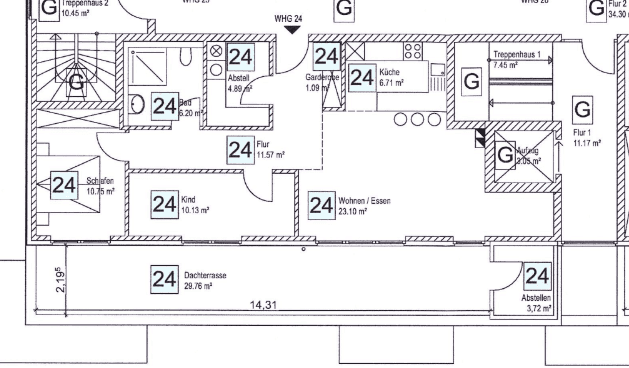 Grundriss WE 24 STFG