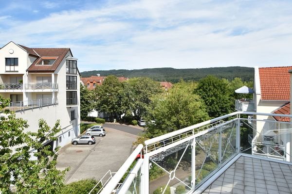 Blick aus dem Balkon